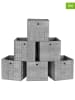 Songmics 6er-Set: Aufbewahrungsboxen in Grau - (B)30 x (H)30 x (T)30 cm