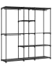 Songmics Garderoba stojąca w kolorze czarnym - 182 x 182 x 43 cm