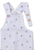 Sanetta Kidswear Tuinbroek lichtblauw/meerkleurig
