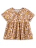 Sanetta Kidswear Kleid in Hellbraun/ Rosa/ Gelb