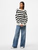 Pieces Sweter w kolorze czarno-białym