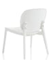 TFT Home Stoel "Mahon" wit - (B)58 x (H)71 x (D)48,5 cm