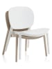TFT Home Stoel "Mahon" wit - (B)58 x (H)71 x (D)48,5 cm