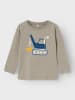 name it 2er-Set: Longsleeves "Thure" in Grau/ Creme/ Blau