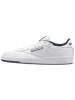 Reebok Leder-Sneakers "Club C 85" in Weiß/ Dunkelblau