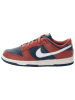 Nike Leder-Sneakers "Dunk Low" in Rot/ Dunkelblau