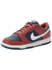 Nike Leder-Sneakers "Dunk Low" in Rot/ Dunkelblau