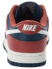 Nike Leder-Sneakers "Dunk Low" in Rot/ Dunkelblau