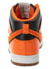 Nike Leder-Sneakers "Nike Dunk High" in Schwarz/ Orange