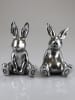 AM Design Dekofigur ''Hase'' in Silber - (B)15 x (H)21,4 x (T)13,7 cm