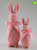 AM Design 2er-Set: Dekofiguren ''Hase'' in Rosa