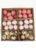 AM Design Kwarteleierdoos roze/lichtroze/beige - 24 stuks