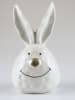 AM Design Decoratief figuur "Konijnenkop" wit - (B)6 x (H)14 x (D)7 cm