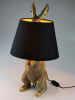 AM Design Tischleuchte ''Hase'' in Gold/ Schwarz - (H)58 x Ø 30 cm