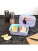 SCOOLI Brotzeitdose "Frozen" in Hellblau - (B)18 x (H)13,5 x (T)6 cm