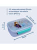 SCOOLI Brotzeitdose "Frozen" in Hellblau - (B)18 x (H)13,5 x (T)6 cm