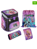 SCOOLI 5tlg. Schulranzen-Set "EasyFit Monster High" in Bunt - 18 l