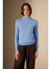 Perfect Cashmere Kaszmirowy sweter "Evelina" w kolorze błękitnym