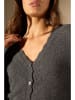 Perfect Cashmere Kasjmieren vest "Leora" antraciet