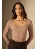 Perfect Cashmere Kaszmirowy sweter "Cylena" w kolorze jasnobrązowym