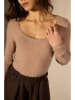 Perfect Cashmere Kaszmirowy sweter "Cylena" w kolorze jasnobrązowym