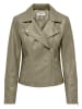 ONLY Kunstlederjacke in Khaki