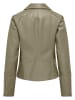 ONLY Kunstlederjacke in Khaki