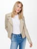 ONLY Kunstlederjacke in Beige