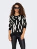 ONLY Pullover in Schwarz/ Grau