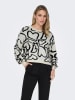 ONLY Pullover in Grau/ Schwarz