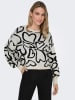 ONLY Pullover in Grau/ Schwarz