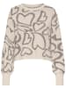 ONLY Pullover in Beige/ Grau