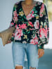Milan Kiss Bluse in Schwarz/ Pink