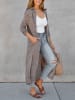 Milan Kiss Kimono in Grau/ Braun