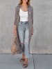 Milan Kiss Kimono in Grau/ Braun
