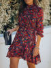 Milan Kiss Jurk rood/blauw