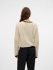 Vero Moda Cardigan in Beige/ Schwarz