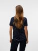 Vero Moda Shirt in Dunkelblau/ Weiß