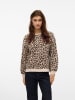 Vero Moda Sweatshirt in Beige/ Schwarz