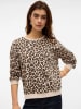 Vero Moda Sweatshirt in Beige/ Schwarz