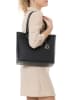 Mia Tomazzi Leder-Schultertasche "Zanella" in Schwarz - (B)31 x (H)26 x (T)14 cm