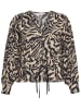 MOSS COPENHAGEN Bluse "Felixie Taila" in Beige/ Schwarz