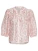 MOSS COPENHAGEN Bluse "Isadora" in Weiß/ Rosa