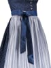 Turi Landhaus Dirndl in Dunkelblau/ Hellblau