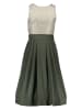 Turi Landhaus Dirndl in Oliv/ Beige
