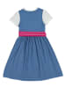 Turi Landhaus Dirndl in Blau/ Pink