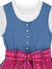 Turi Landhaus Dirndl in Blau/ Pink