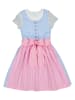 Turi Landhaus Dirndl in Hellblau/ Rosa