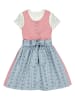 Turi Landhaus Dirndl in Rosa/ Hellblau