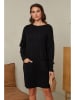 UNANYME Georges Rech Strickkleid in Schwarz